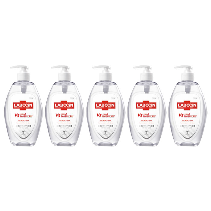 랩신 핸드 새니타이저 겔 500ml 5개/손소독 제 유치원 학교 소독용 : 주식회사씨엠라이프