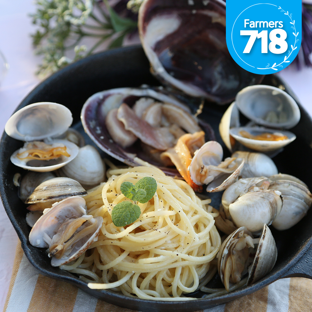 제철 바지락 1kg 국산 수입 해감 문어바지락 술찜 동죽 칼국수 조개탕 : 파머스 718