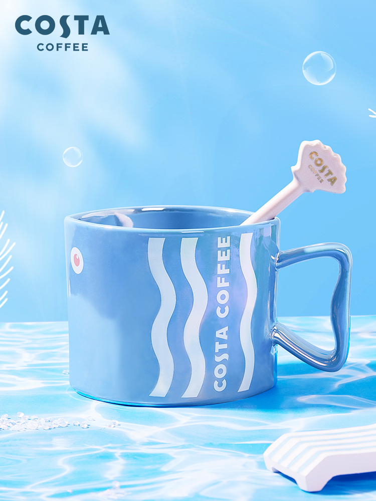 COSTA Coffee 코스타커피 머그 크리 에이 티브 물 컵 대용량 : 토미또글로벌
