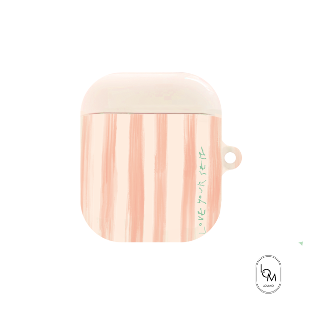 Airpods • Buds case _ Coral letter : 로우모이
