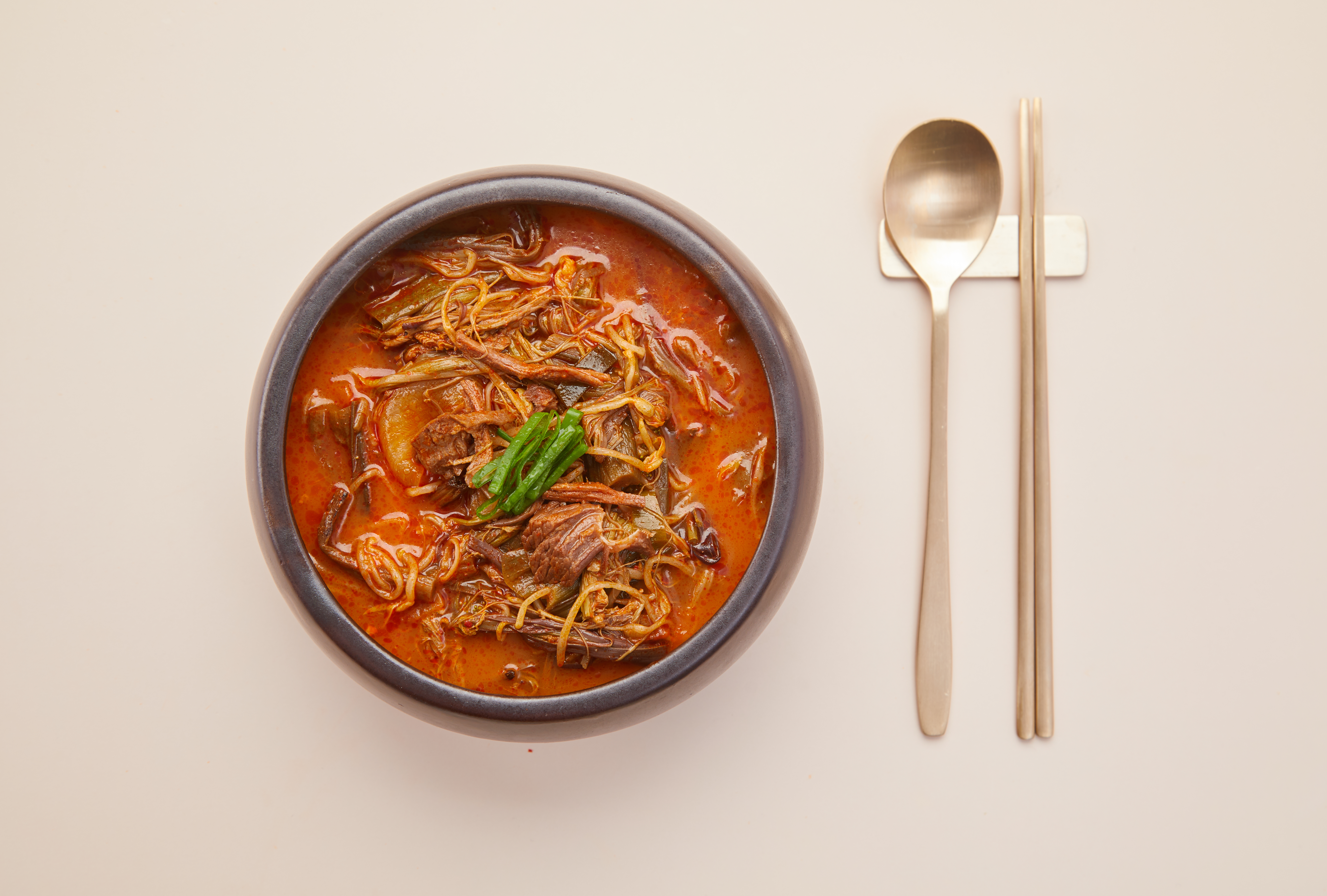 [송도즉석반찬] 매장에서 직접 끓인 간편국 대용량 수제 전통 육개장 1kg : 송도즉석반찬