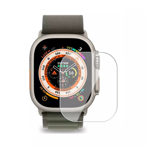 UB 애플워치8 울트라 49mm 액정보호 강화유리 필름 : UBAcc