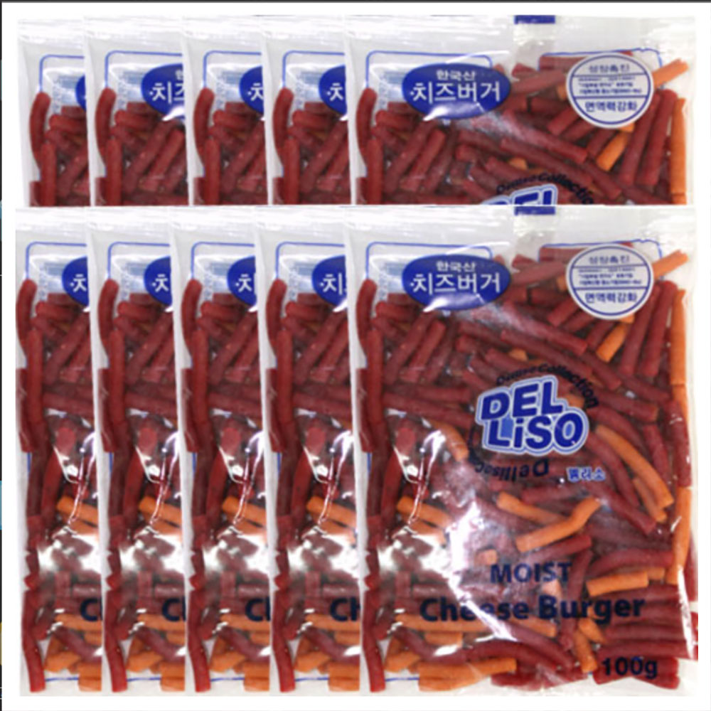 델리소 모이스트 버거 100g x 10개세트 : 엔터펫
