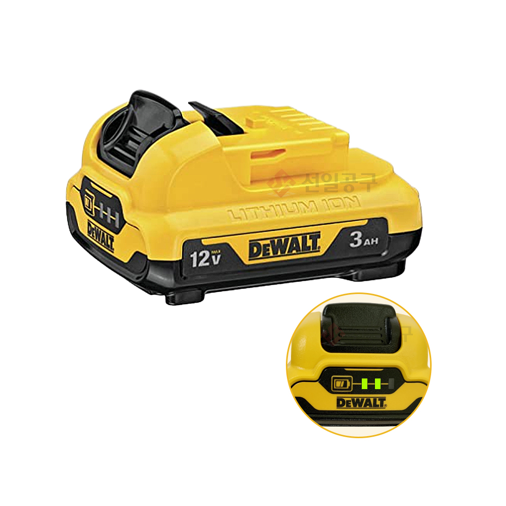 디월트 배터리 12V 밧데리 DCB124 3.0Ah 10.8V 12V : 선일 공구
