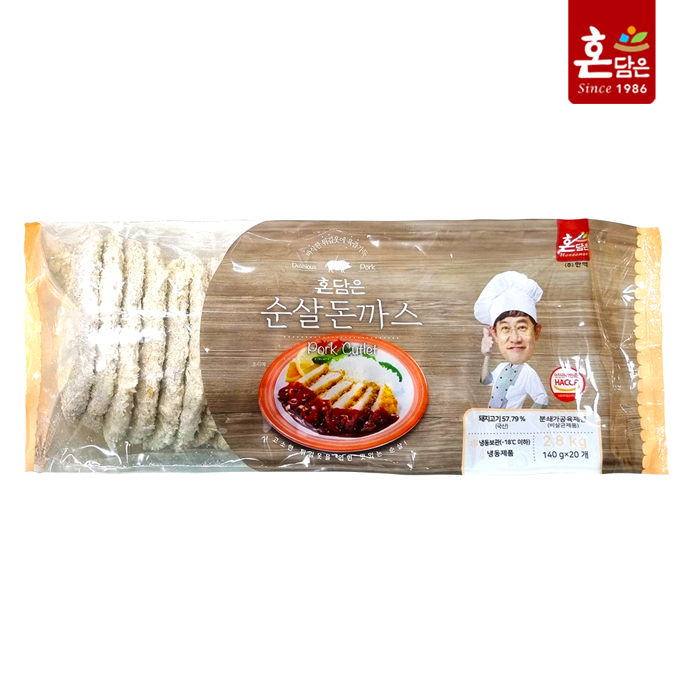 한맥식품 혼담은 순살돈까스 2.8kg / 140g x 20개 : 하담몰