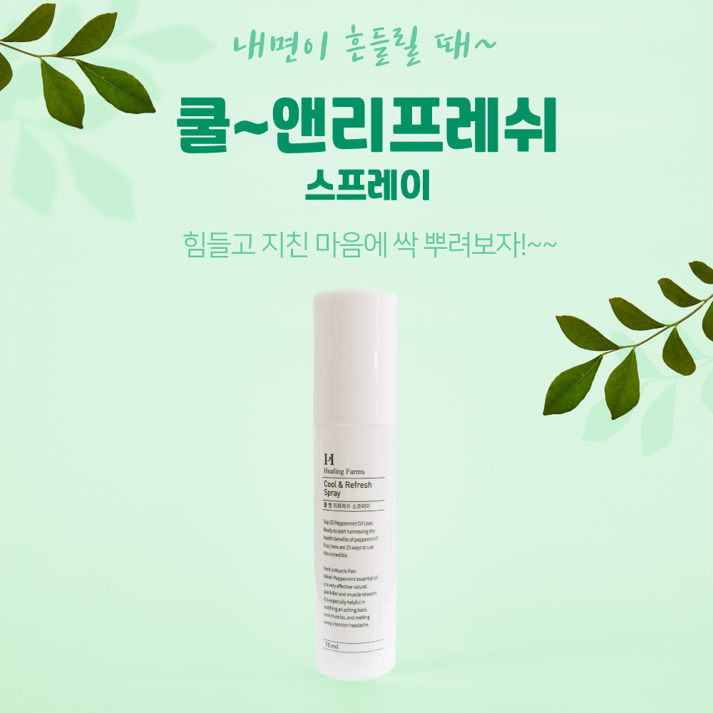골드샤인 페퍼민트 포커스 스프레이 힐링팜스 아로마 수험생선물 졸음방지 쿨스프레이 : 골드 샤인