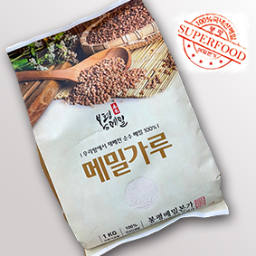 봉평메밀본가 국산 100% 순메밀가루  1kg : 봉평메밀본가