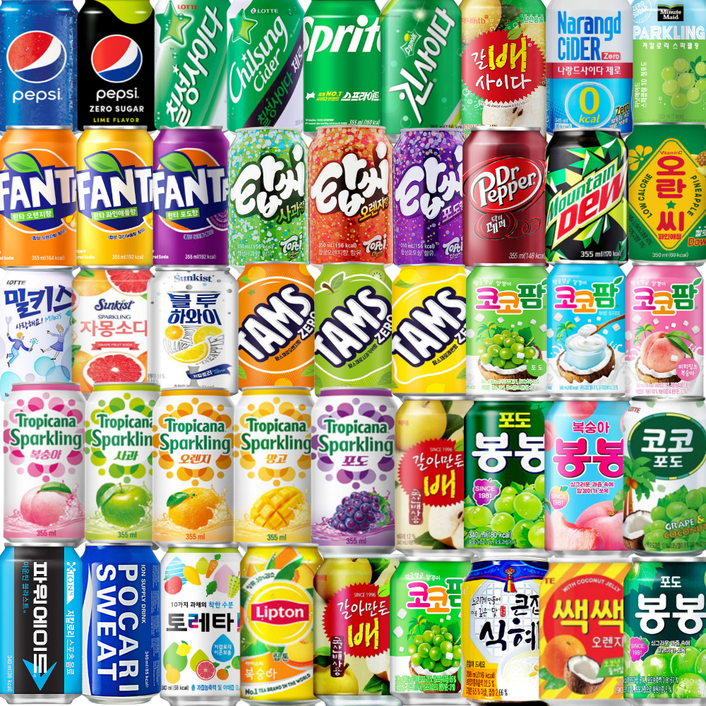 도매 미니캔 음료수 코카콜라 맥콜 펩시 제로 라임 190ml 30캔 각10개 캔음료 : 제이비티케이