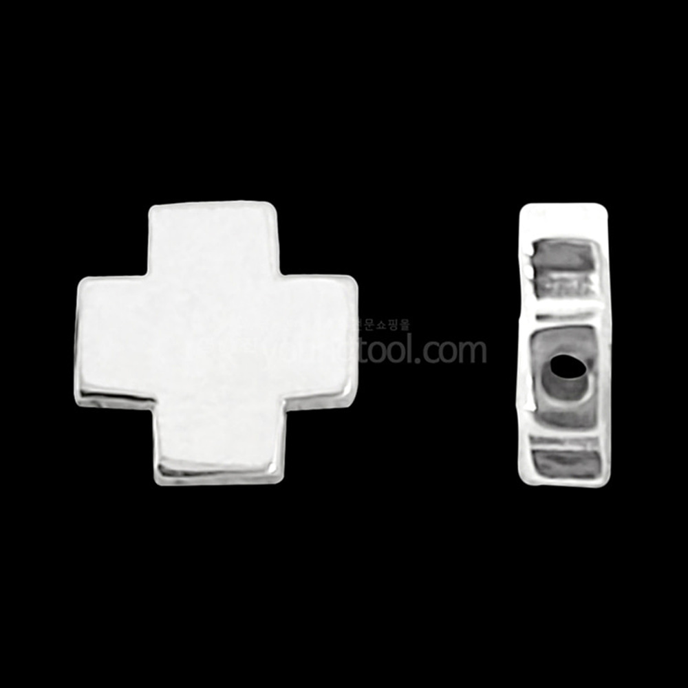 은 십자가 비즈 장식 A 6.8 x 2.1 mm 1개입 : 영진재료 온라인샵