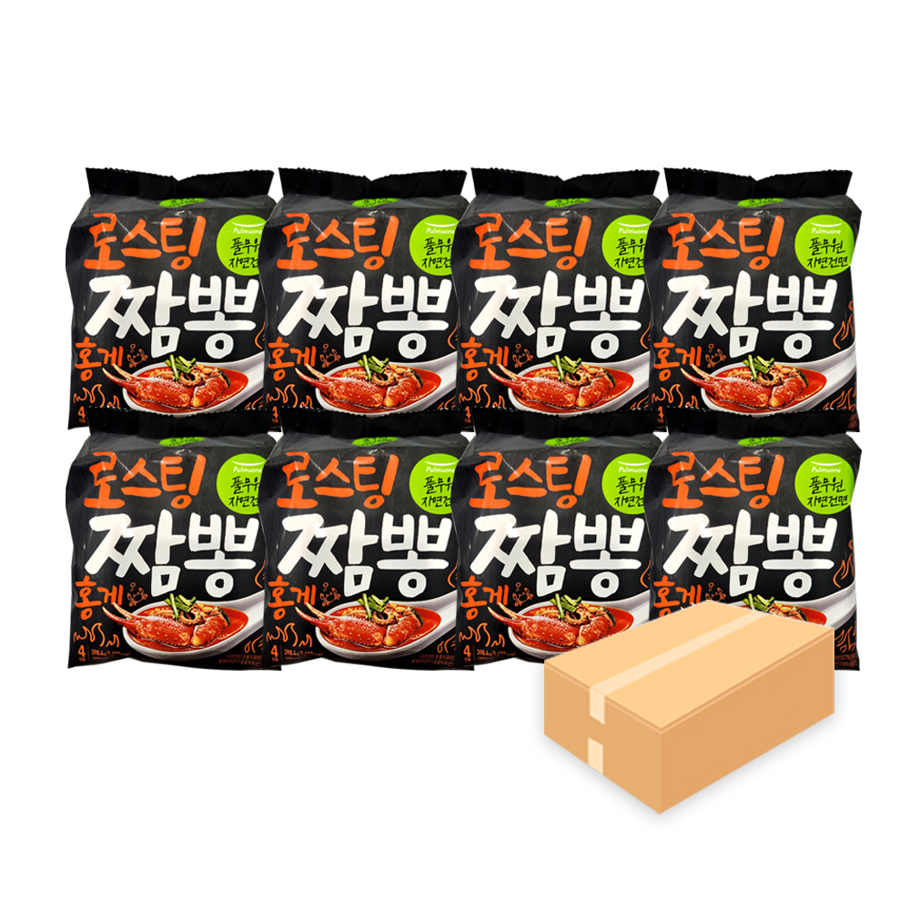 풀무원 로스팅 짬뽕 홍게 4입x8개(1박스) : ecofood