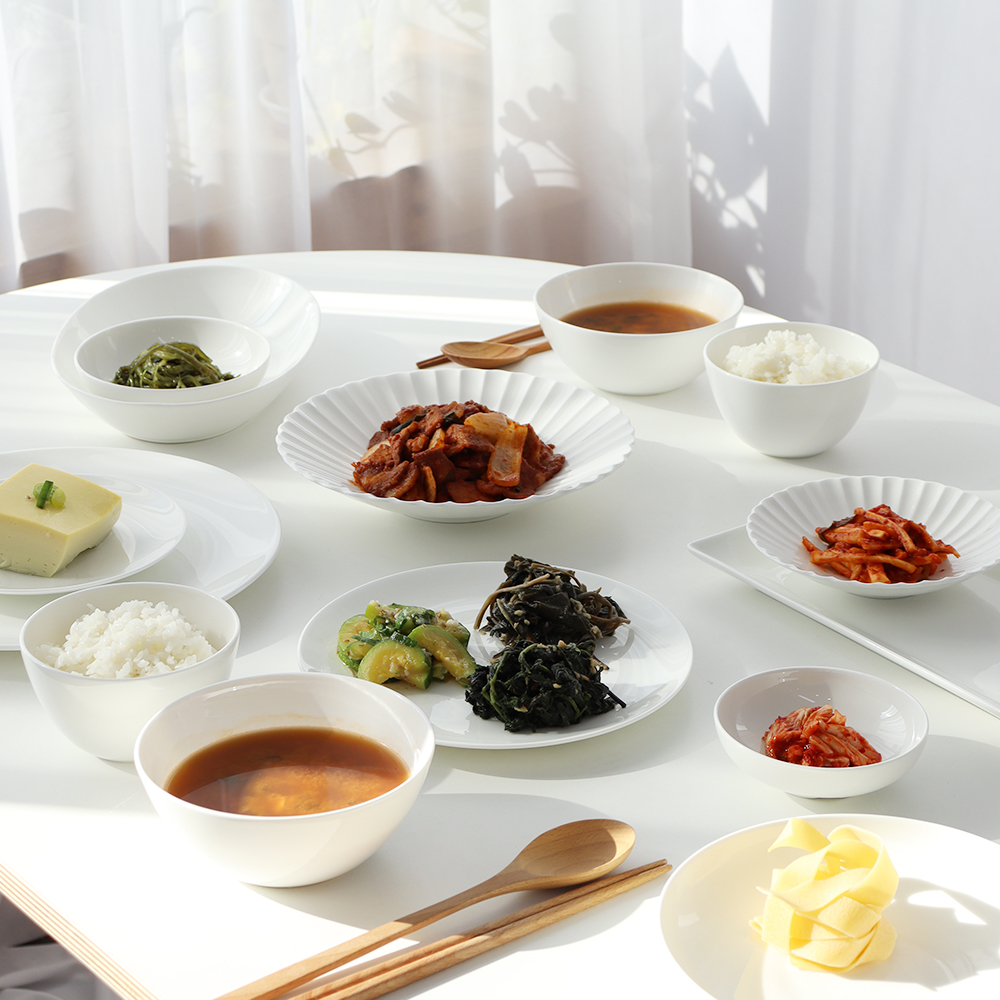 한국도자기 소람 백지 홈세트 구성품 낱개 식기모음 : 예쁜그릇쇼핑몰
