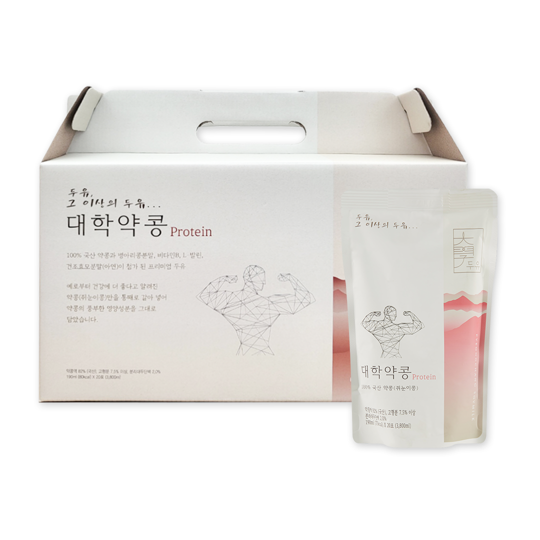 [대학두유]대학약콩 프로틴 두유  20입 (190ml) : 대학두유