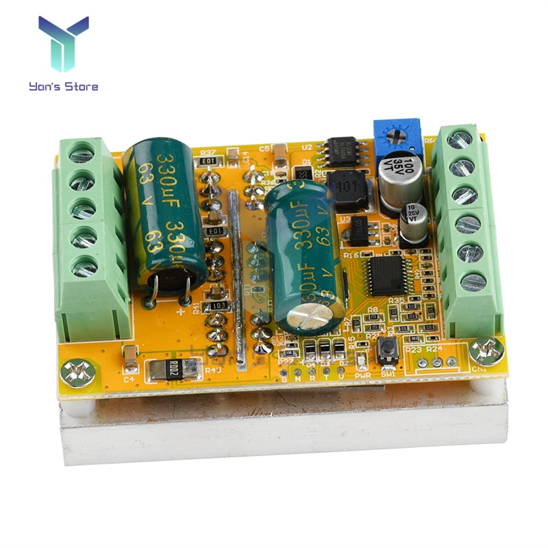 엑츄에이터 모터제어기 속도제어기 380W BLDC 홀 센서가없는 3 상 DC 고속 브러시리스 모터 컨트롤러 PWM PLC 아날로그 제어 드라이브 보드... 