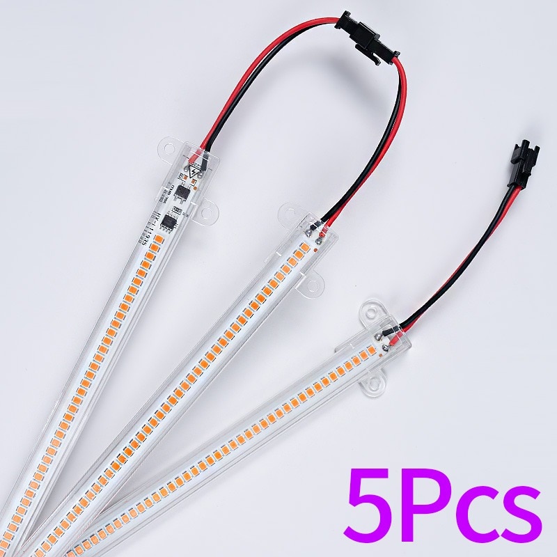 Led 바 이트 튜브 피토램프 씨앗 220V 30cm 50cm 수경법 주방 언더 캐닛 램프 그로우 박스 텐트 5 피스 : 친절한 구대씨2