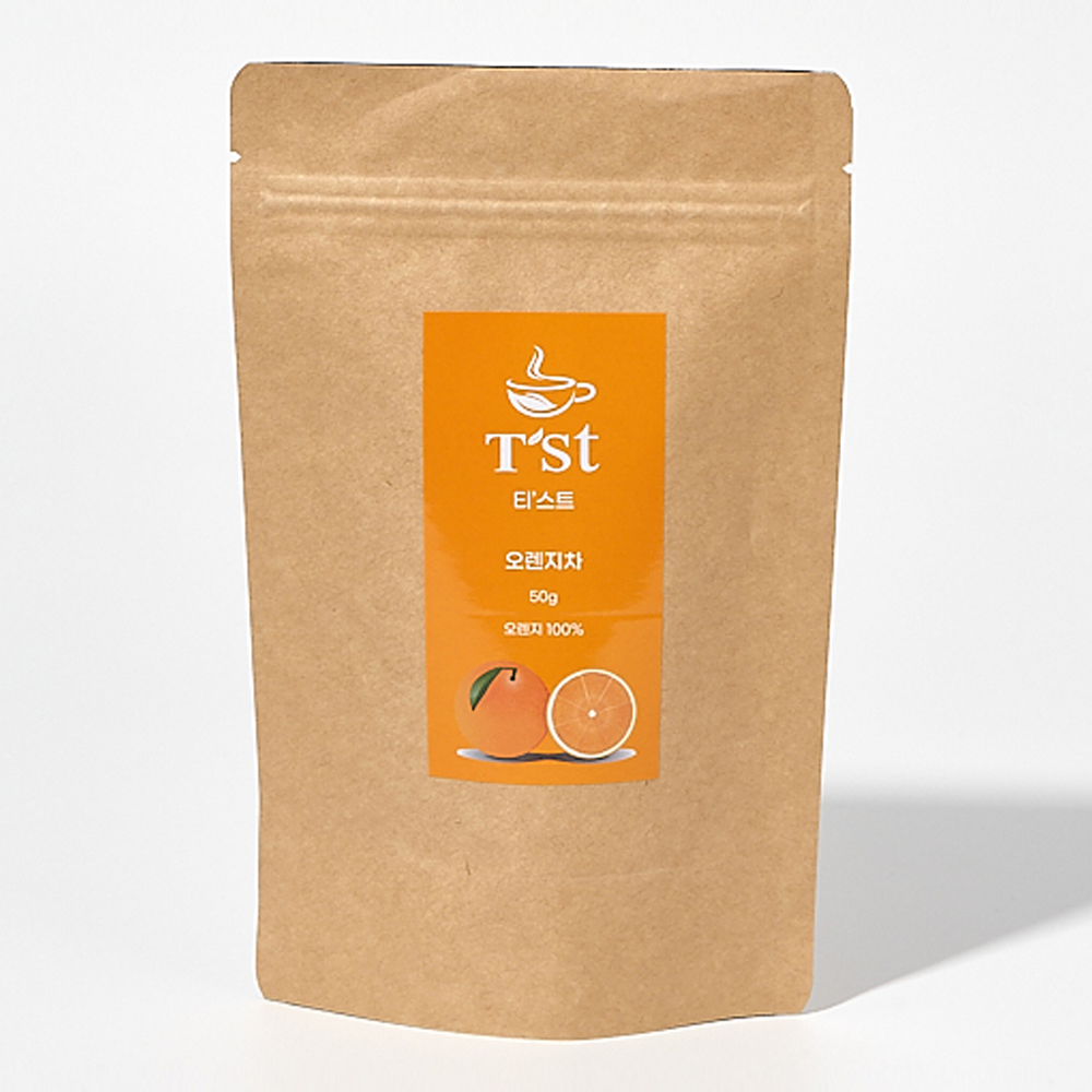 티스트 건조 오렌지칩 50g 말린 오렌지 원형 슬라이스 : 티-스트