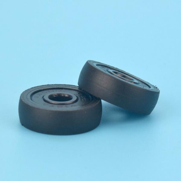베어링 원형 아크 플라스틱 코팅 베어링 626RS 100 6x23x7mm, 저소음 가이드 휠, 검정색 POM 나일론 랩 롤러 626 개 : 티에이치보부상