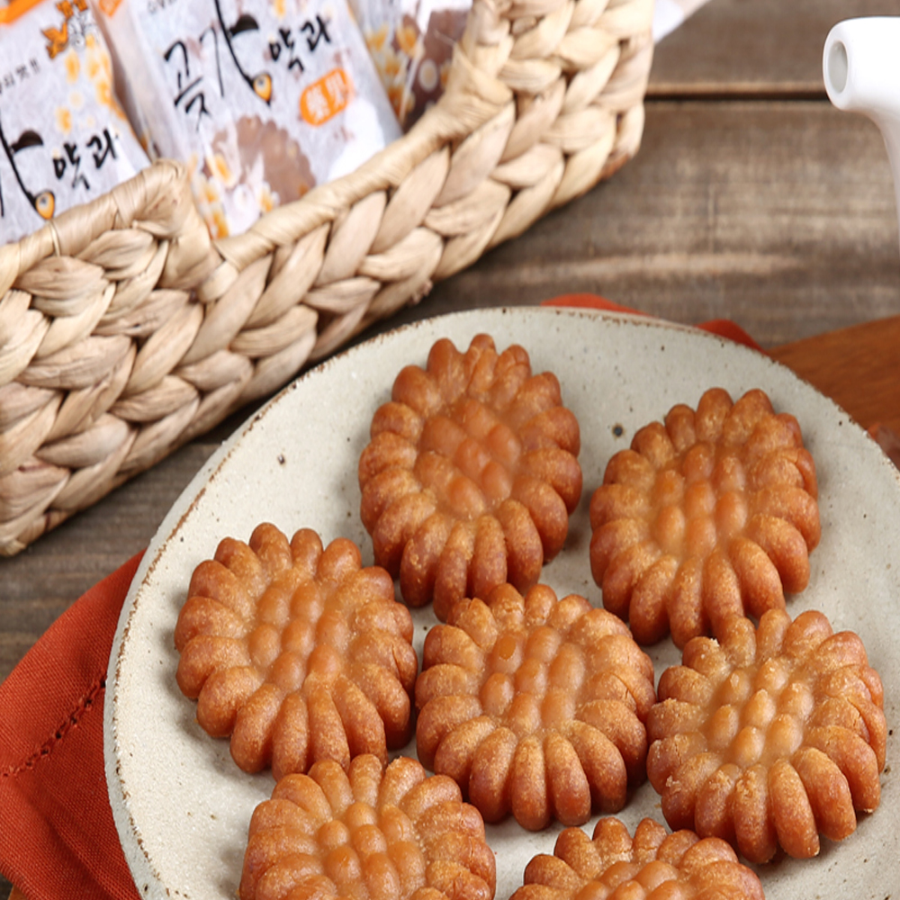 꿀약과 수제 상주 곶감약과 우리 찹쌀 30gx24 개별포장 전통 건강 간식 : ARU ARU