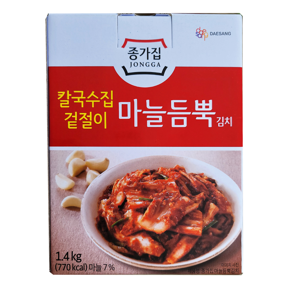 종가집 마늘듬뿍 김치1.4kg 칼국수집 겉절이 : 노마타운