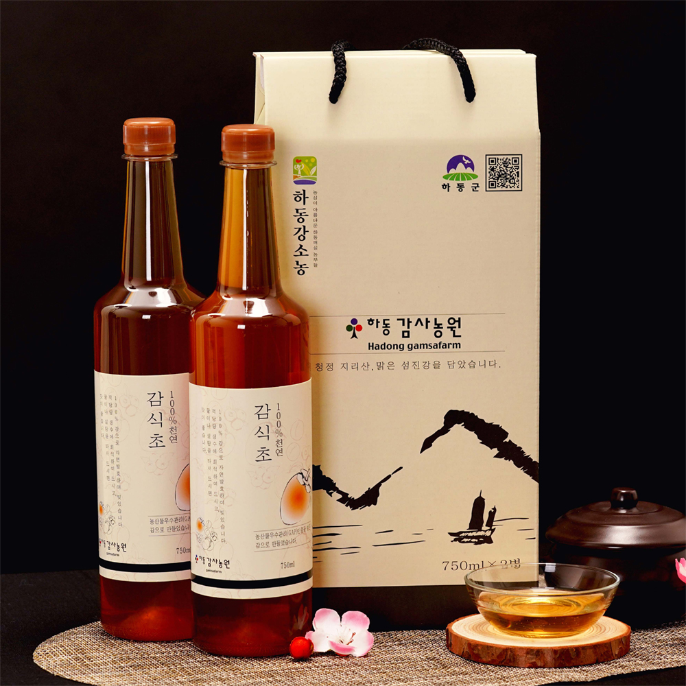 천연발효감식초1000ml 2병 -3년자연발효식초 : 하동감사농원