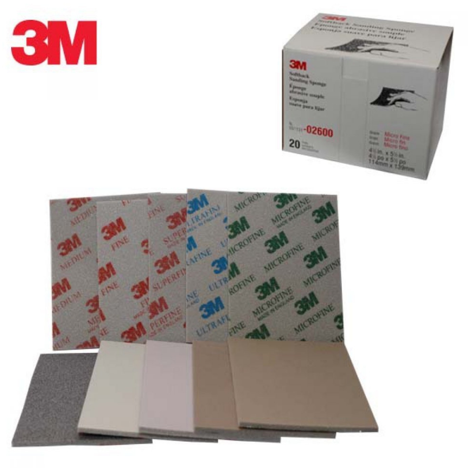 3M 샌딩 스폰지 페파 20 장 연마 광택 공업용 산업용 : 해피수수