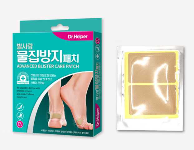[건강한소리] 닥터헬퍼 발사랑 물집방지패치 구두뒤꿈치 미끄럼방지 보호패드 물집밴드 테이프 : 건강한소리