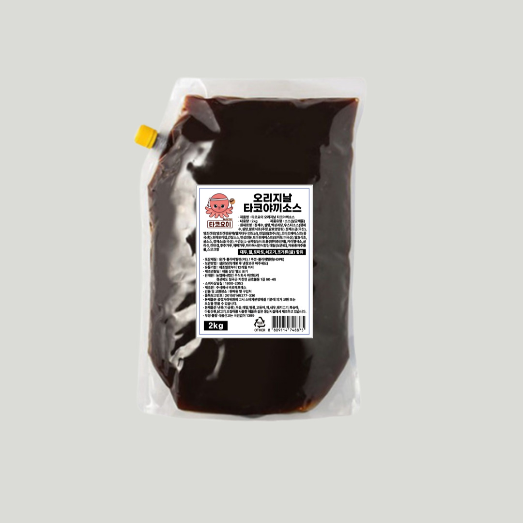 프리미엄 타코야끼 오리지널 소스 가정용 업소용 2kg : 파인트리마트