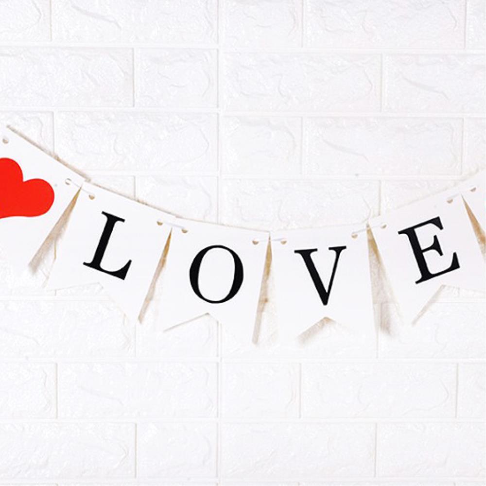 커플 촬영소품 LOVE 가랜드 셀프돌상 홈파티 웨딩샤워 행사 100일잔치 회사신년회 : 이지마마