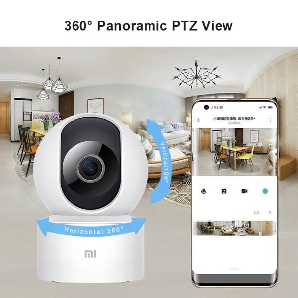 SE + 360 PTZ 1080P HD 베이비 감시 와이파이 웹캠 적외선 야간 투시경 AI 휴머노이드 감지 홈 보안 샤오미 미 씨티비 : 도이치유로26