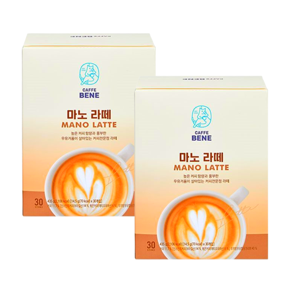 카페베네 마노 라떼 1435g 30개 435g 1박스 : GO BAND