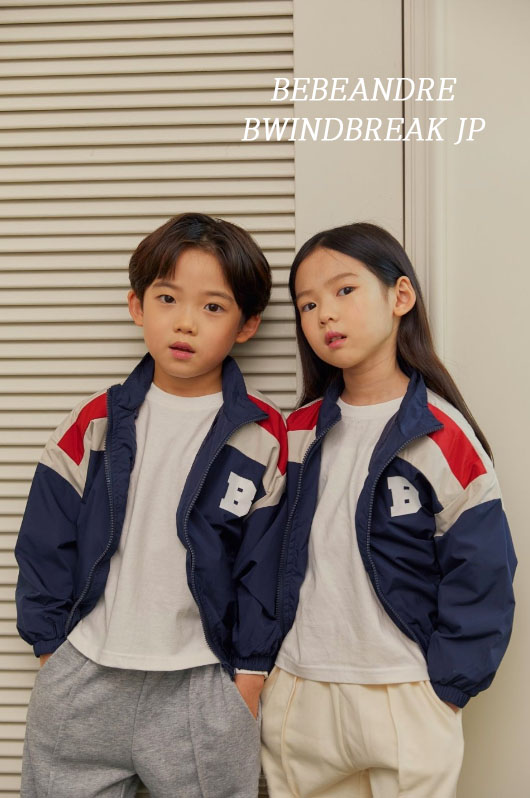 바배) B바람막이점퍼 M 네이비 : 베베앙드레