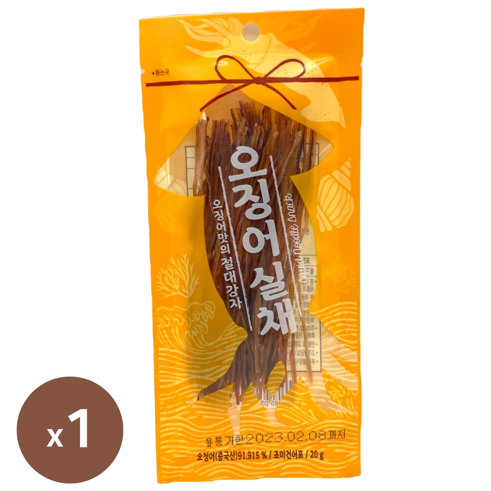 신원 오징어실채 20g x 1봉 맥주안주 주전부리 마른안주 조미오징어 : 막드리켜