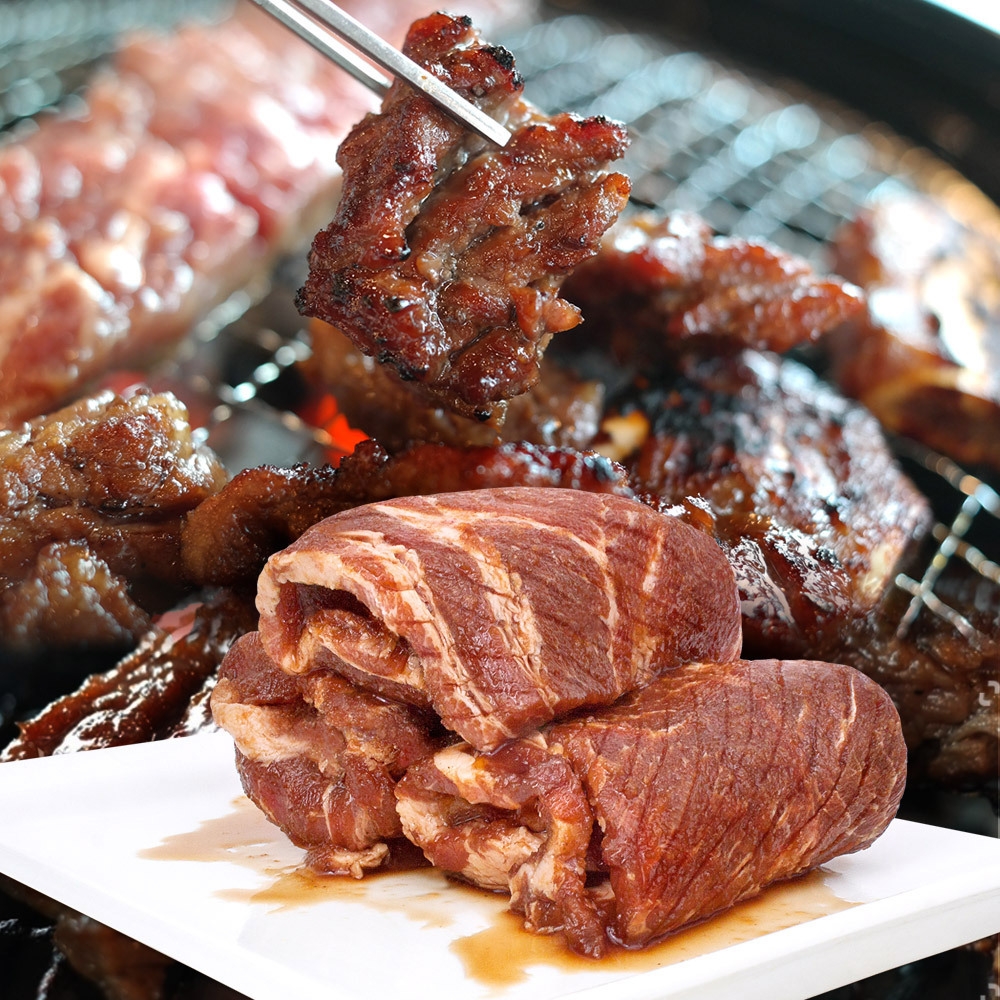 돌돌 양념 돼지 갈비 구이 숯불돼지 고기 주물럭 : KC 마켓