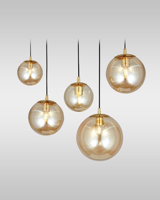 LED 카페 식탁등 인테리어 포인트 조명 쥬얼리 펜던트 (6, 8, 10, 12, 14인치) : 청계룩스