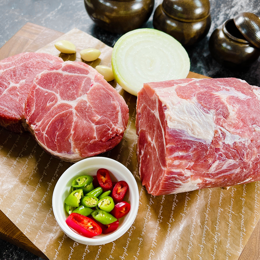 천지푸드 프리미엄 목살 수육용 바베큐용 통목살 500g : 천지푸드