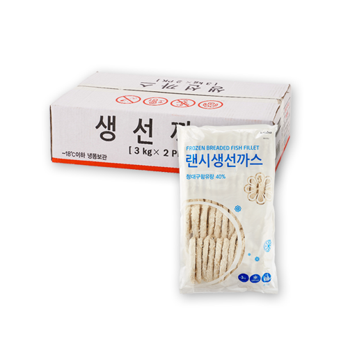 랜시푸드 생선까스 3kg (2개,박스) : 다담 몰