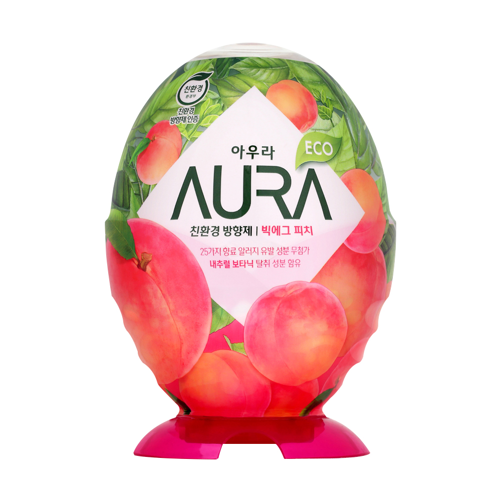 AURA 아우라 ECO 친환경 빅에그 방향제 복숭아 440ml : LG생활건강 공식 스토어