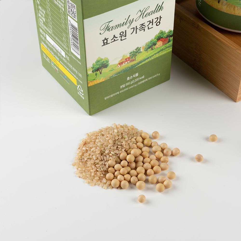 효소원 현미 대두 자연발효 소화효소 우리가족 건강 유산균 (555g) : 마미스그린마켓