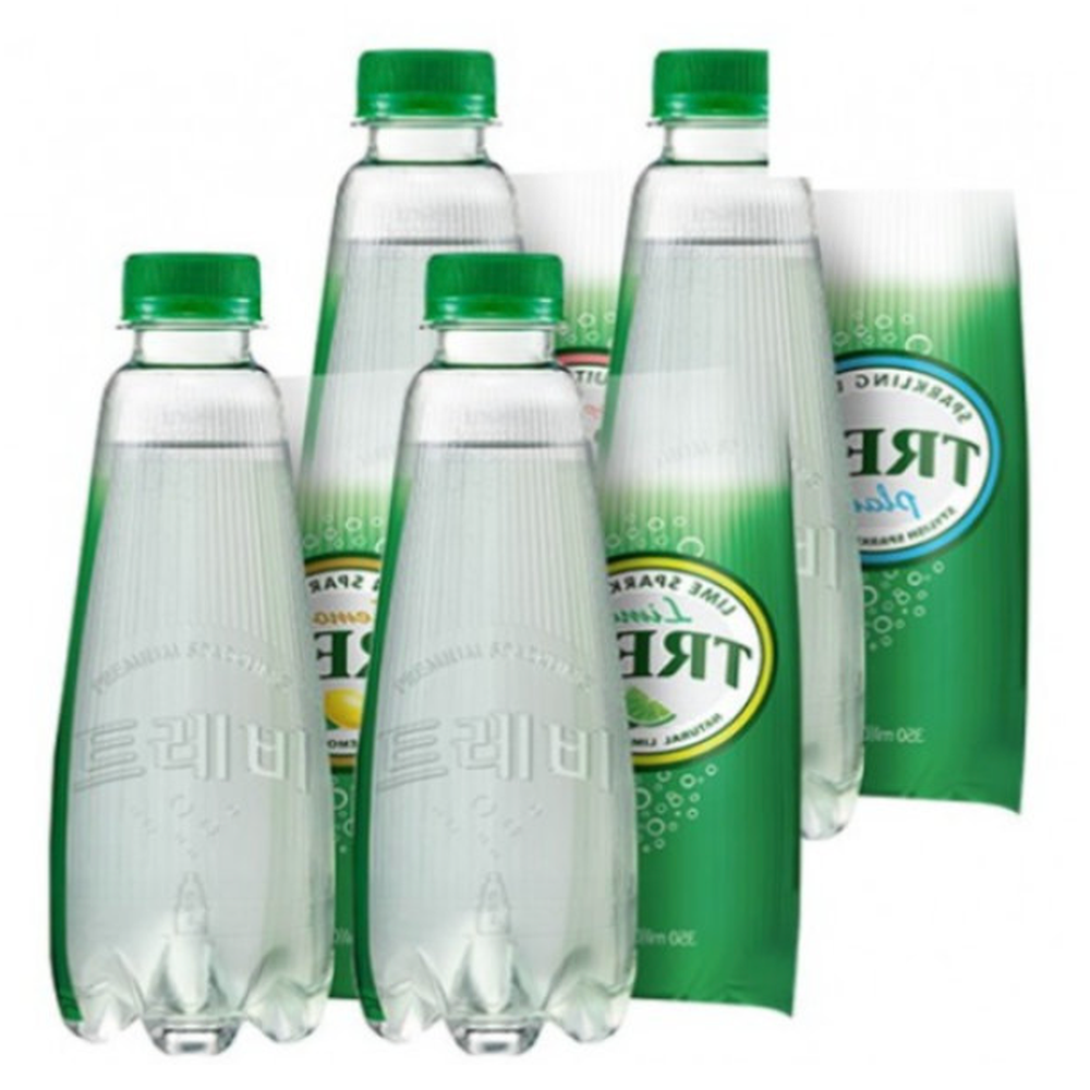 롯데 트레비 플레인 무라벨 에코 350ml 80병 : 청화마트