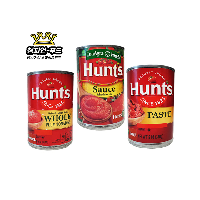 [Hunt]헌트 토마토 3종 홀 페이스트 소스 : 챔피언 푸드