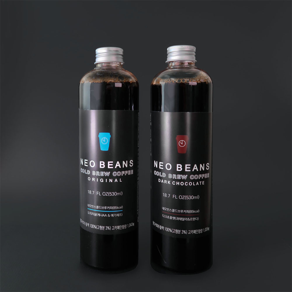 네오빈스 콜드브루 더치커피 원액 선물세트 530ml 2병 액상커피 에스프레소 아메리카노 : 블루팜
