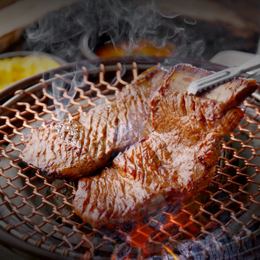 마포 숯불갈비 맛집 양념 돼지갈비 참나무본가 목살 산야초 댓잎갈비 : 함께가자