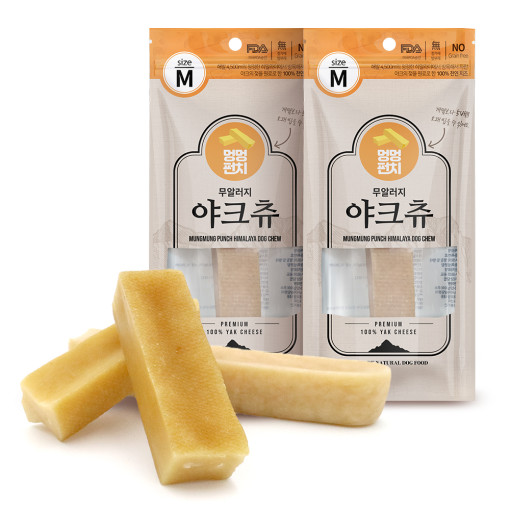 멍멍펀치 야크츄 야크치즈 개껌 스몰(70g) 치석제거 무알러지 이갈이 히말라야 : 쁘띠하루