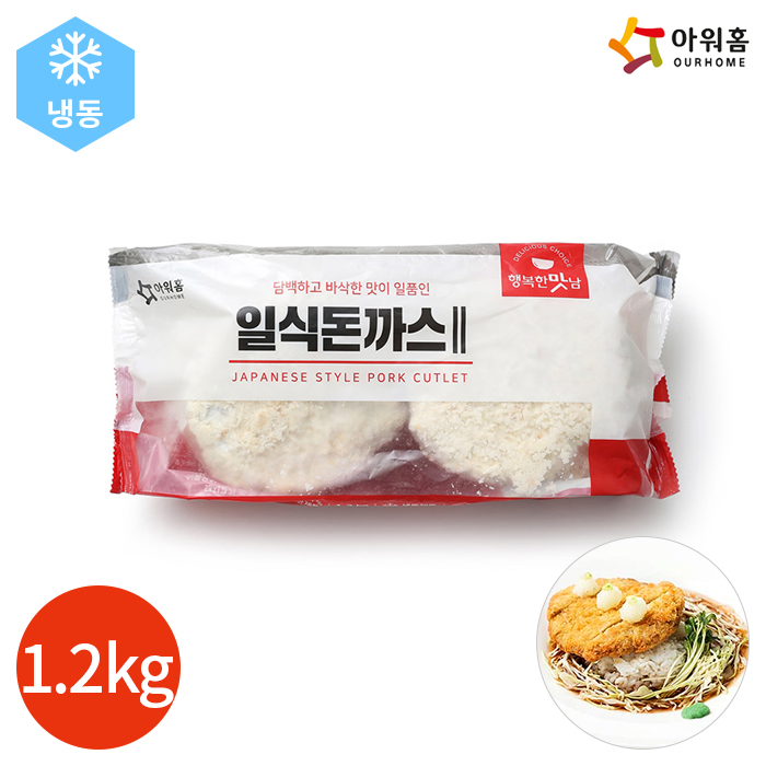 아워홈 행복한맛남 일식 돈까스 II 1.2kg x 1봉 : CLICKMALL