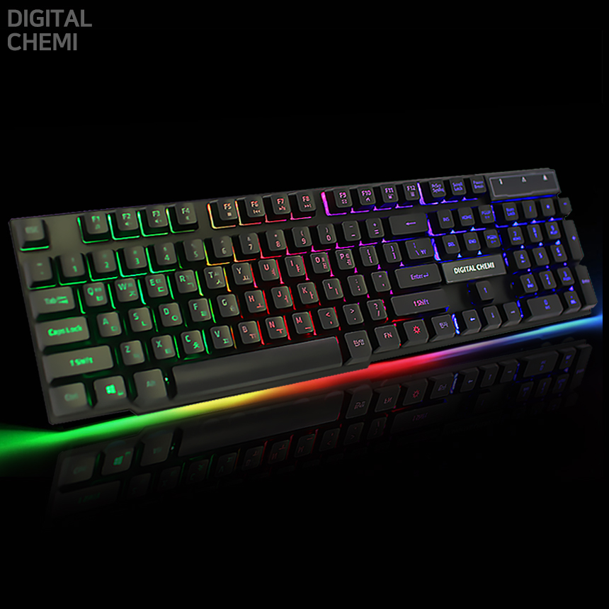 디지털케미 게이밍키보드+게이밍마우스 셋트 DCGK-GM100 : 디지털케미
