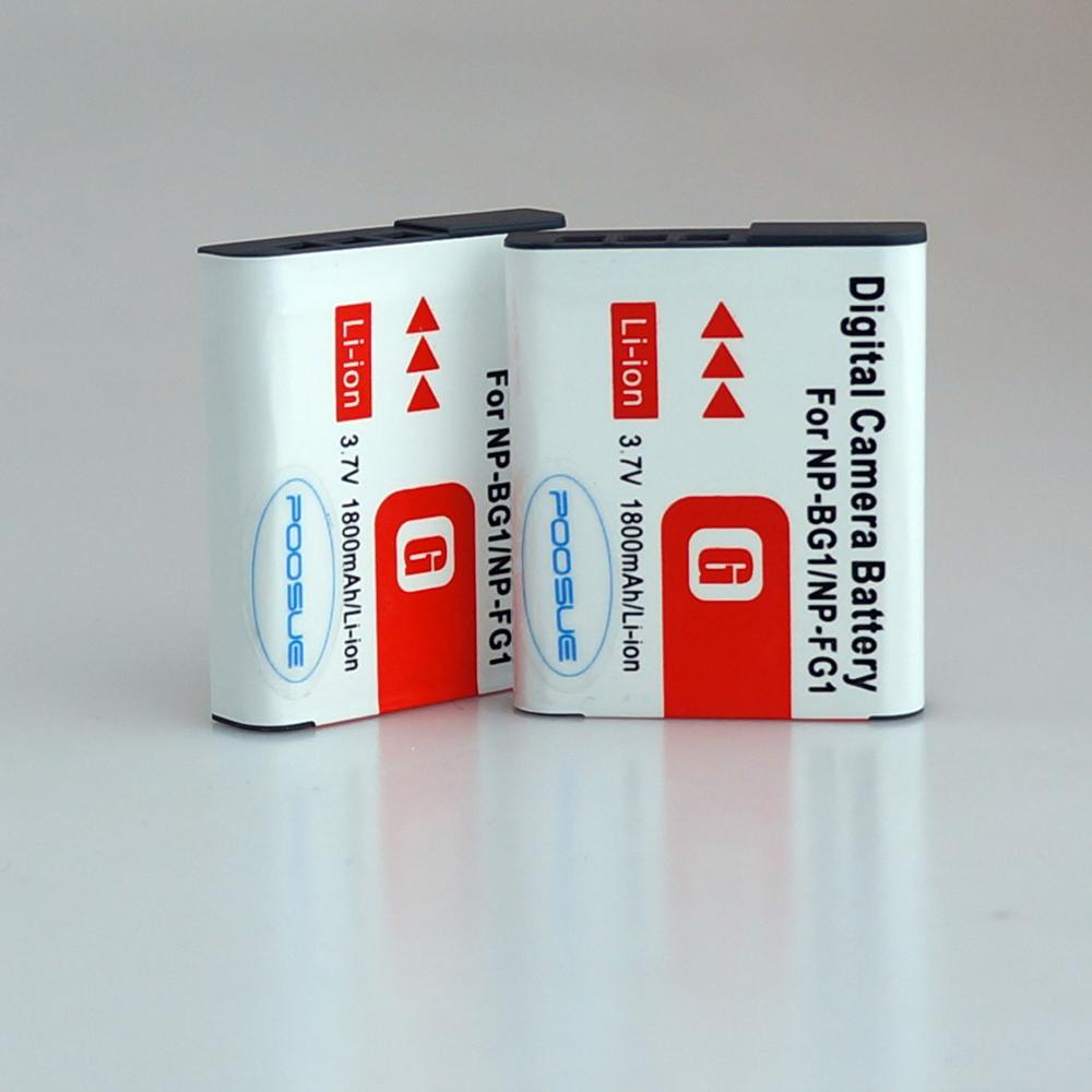 카메라배터리  2PCS NP-BG1 NP BG1 카메라 배터리 EU/US 충전기 자동차 어댑터 소니 HX10 W30 DSC-W210 W100 W110 W120 H10 0036 n... 