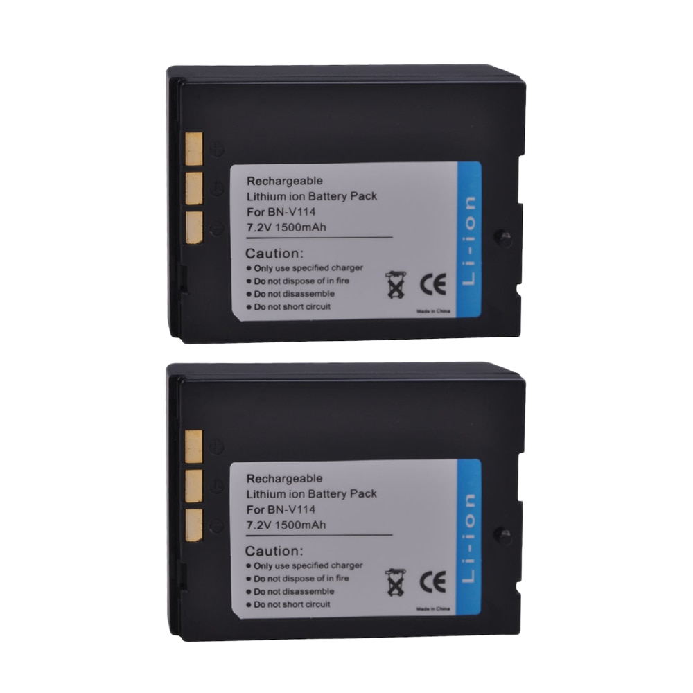 카메라배터리  1500mAh BN-V114 BNV114 V114U 배터리 JVC BN-V114U GR-DVP1 GR-DX100EK GR-DX45 GR-DVP3 GR-DX106 S : 만물공구상