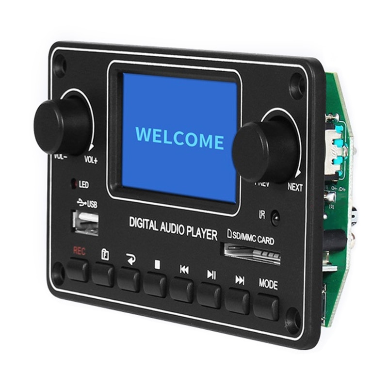 DAC  무선 블루투스 MP3 디코더 보드 라디오 음악 플레이어 녹음 기능 블루투스/U 디스크/SD 카드/FM : 만물공구상