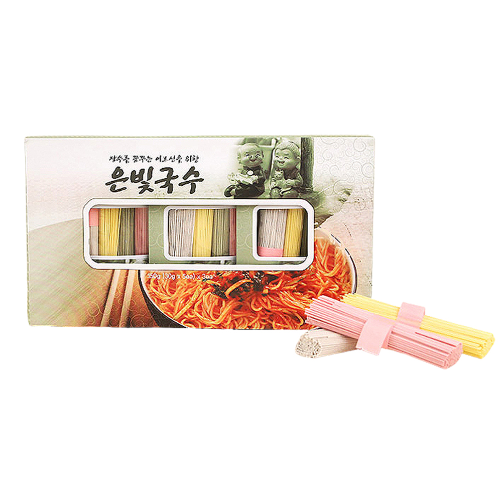 오감놀이 연잎 발효 오색 아기 국수 3팩 세트 : 먹거리촌