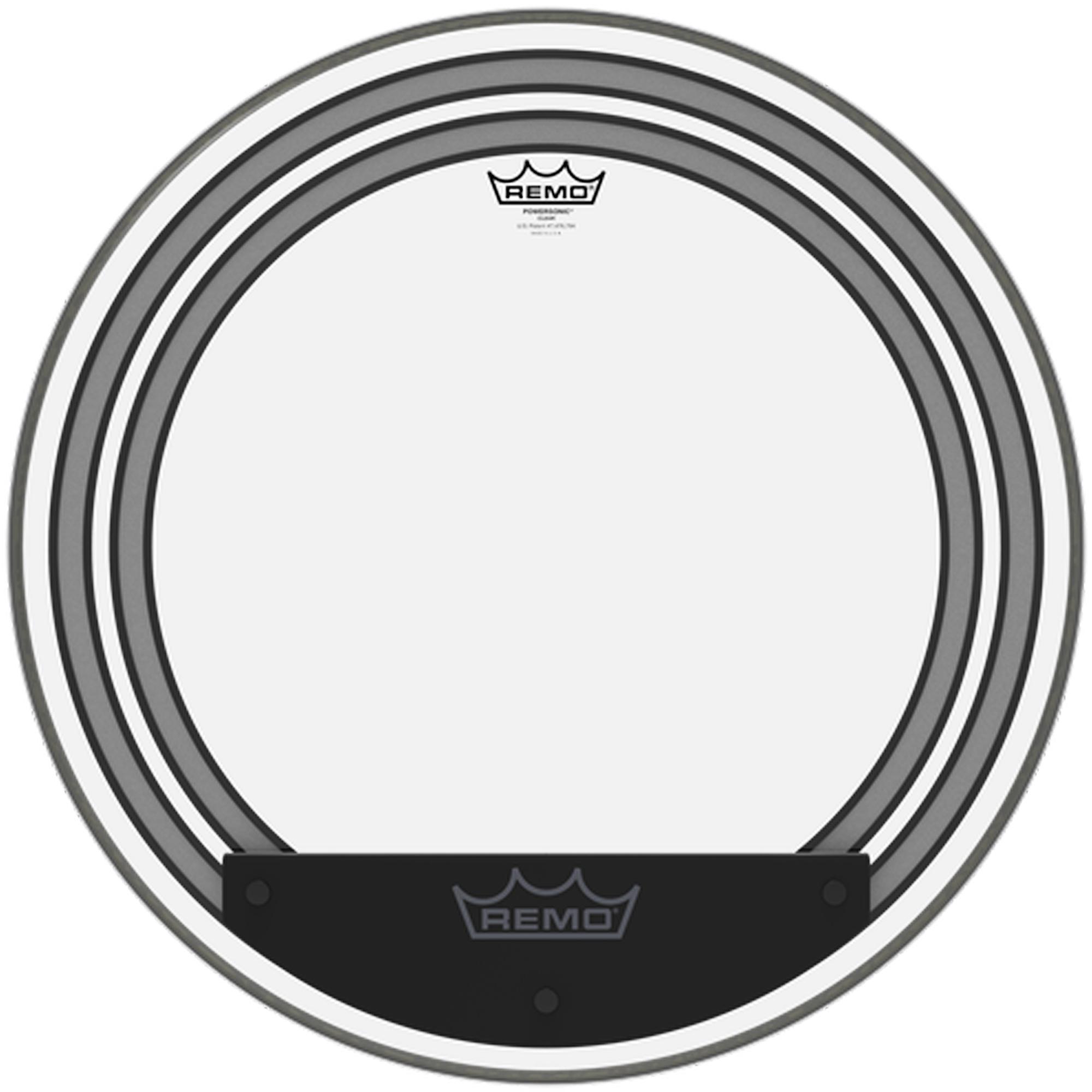 REMO PW-1322-00 레모 파워소닉 클리어 베이스 드럼 헤드 22인치 : 나이스뮤직