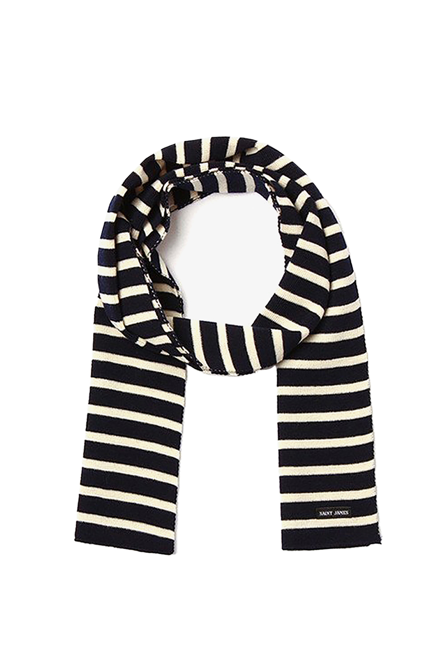 SAINT JAMES[세인트제임스] Scarf Raye (051) - marine/ecru : 썸원라이프